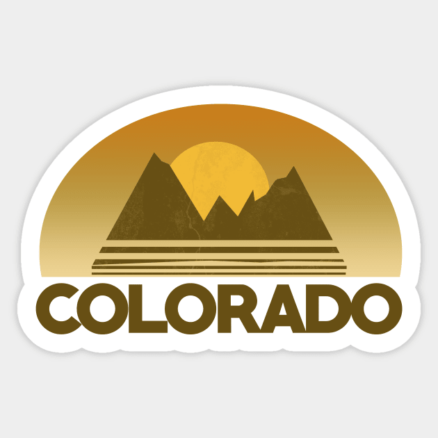 Vintage  Colorado Sticker by bubbsnugg